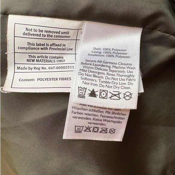 Eddie Bauer Lightweight Olive Green Quilted Jacket size S - Picture 10 of 11